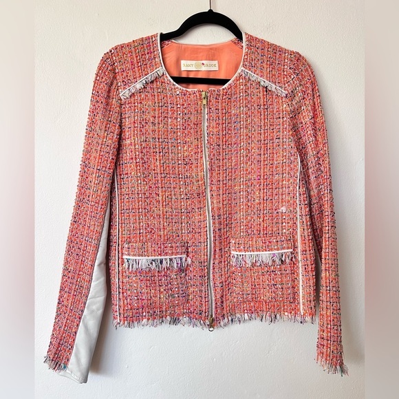 Ramy Brook Jackets & Blazers - Ramy Brook Pink Tweed Jacket Size Medium